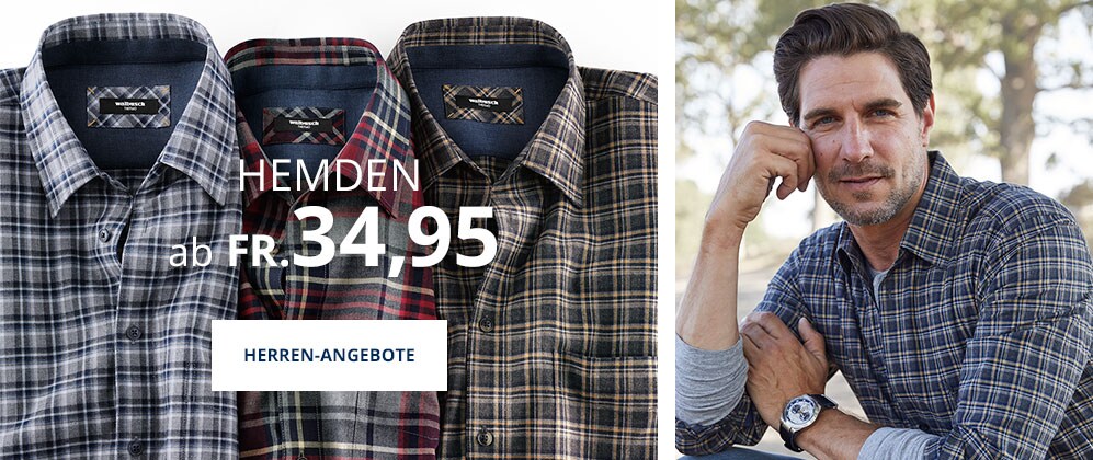 Hemden ab 34,95 Fr. Hemden ab 34,95 Fr.