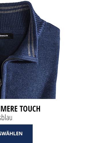 Troyer Cashmere Touch Jeansblau | Walbusch