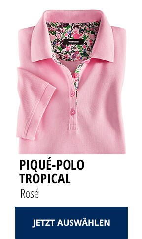 Piqué-Polo Tropical - Rosé | Walbusch