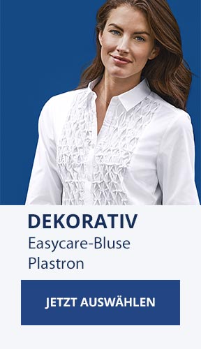 Easycare-Bluse Plastron | Walbusch
